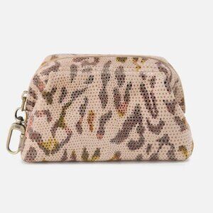 HOBO Nila Pouch NWT–Printed Leather Zip Mini Bag, Perfect Stocking Stuffer Gift